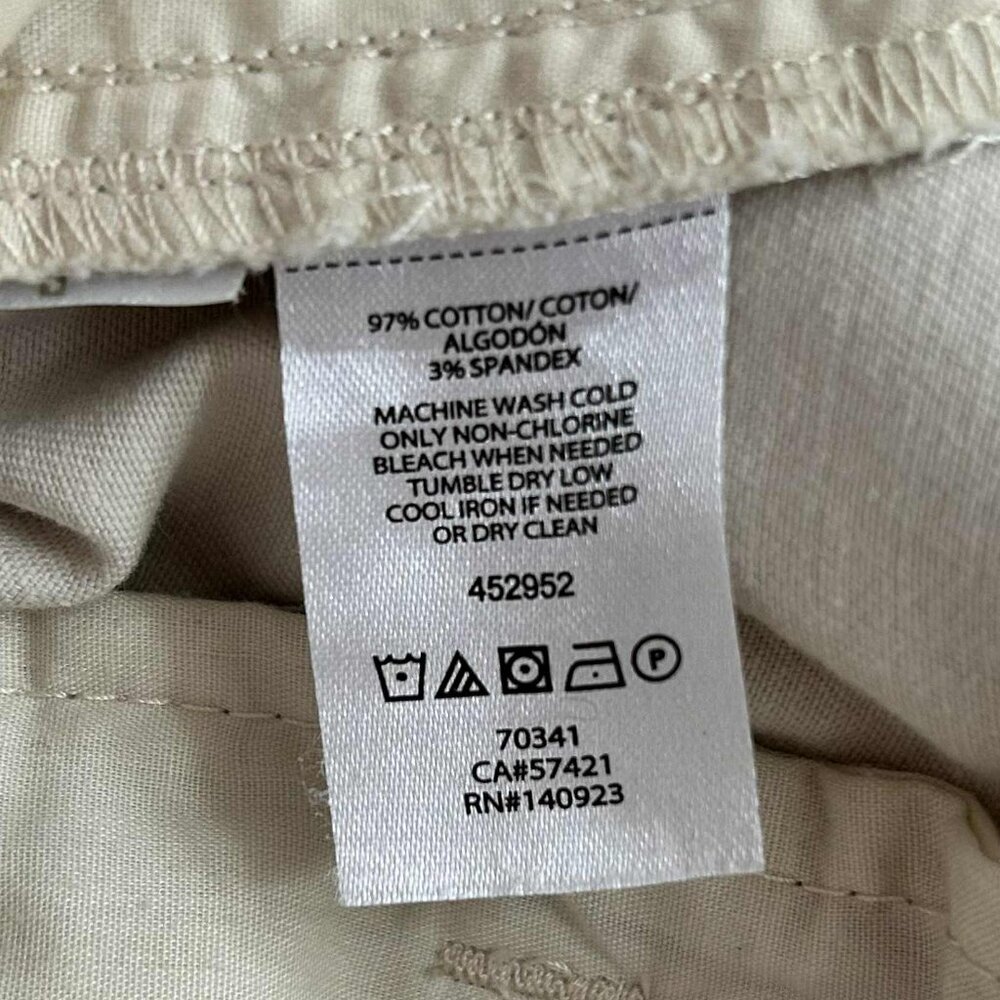 LOFT Marisa Size 8 Bermuda Shorts Tan Khaki 10 inch Inseam - Picture 4 of 6
